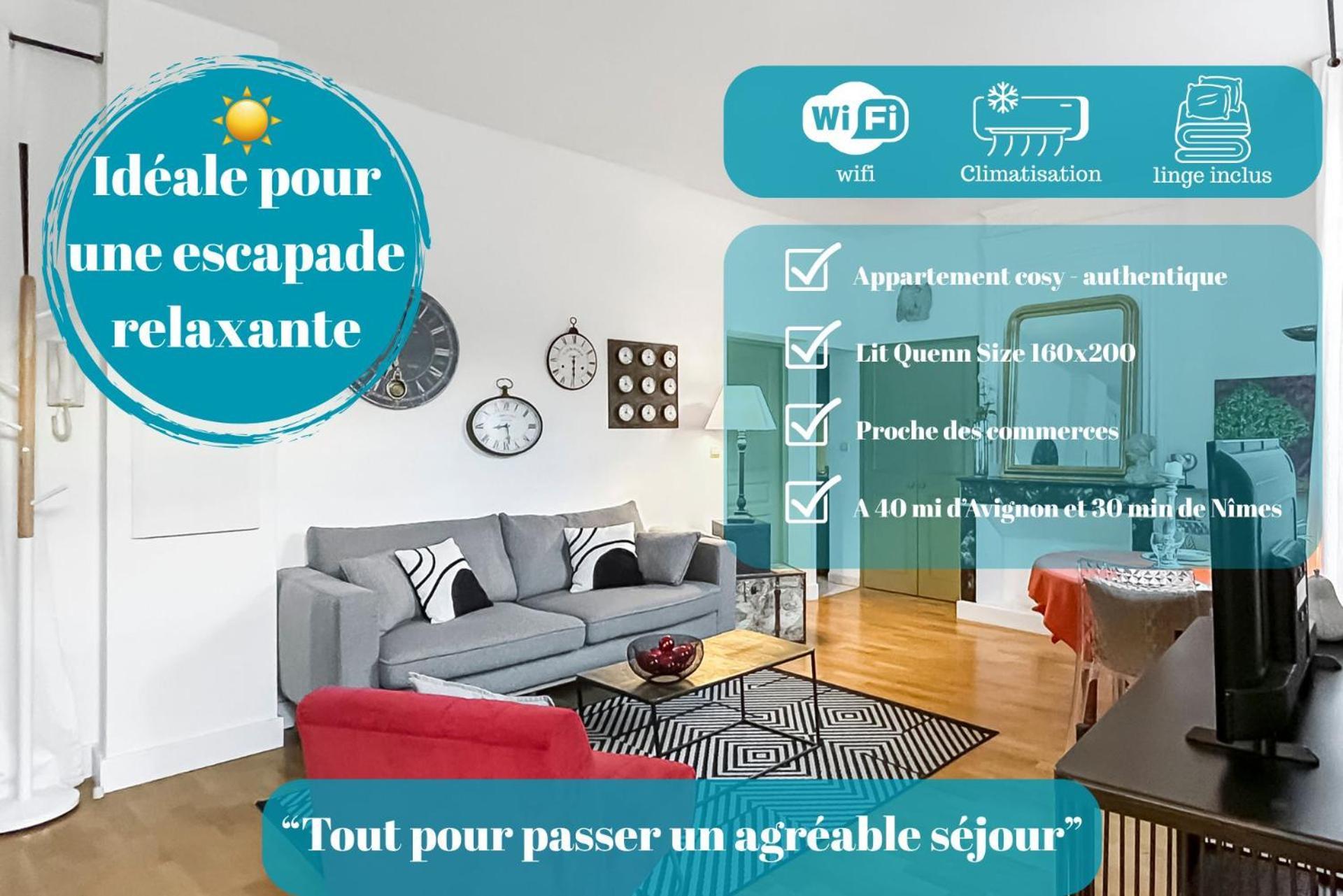 Apartamento Nid Douillet Au Coeur D'Uzès Exterior foto